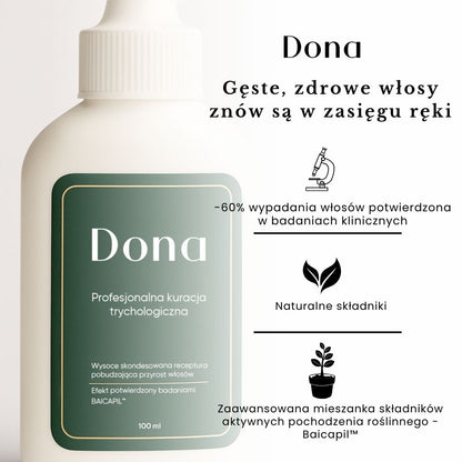 Profesjonalna kuracja trychologiczna - Dona